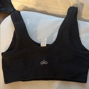 ALO Yoga Black Activewear Top